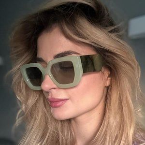 Fashion green sunglasses